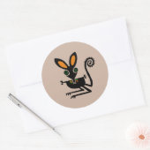 Marsupial - BILBY - Bedreigd dier - Australië - Ronde Sticker (Envelop)
