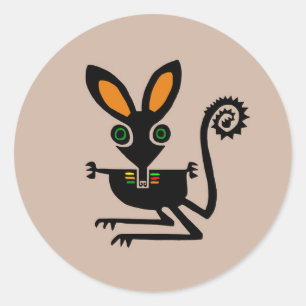 Marsupial - BILBY - Bedreigd dier - Wildlife - Ronde Sticker