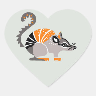 Marsupial - Ik hou van NUMBATS - Wildlife Hart Sticker
