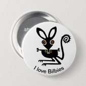 Marsupial - liefde BILBIES - Australische dieren - Ronde Button 7,6 Cm (Voorkant /achterkant)