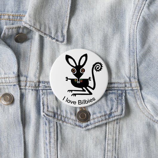 Marsupial - liefde BILBIES - Australische dieren - Ronde Button 7,6 Cm (In situ)
