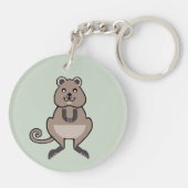 Marsupial -Schattigee QUOKKA- Bedreigd dier - Natu Sleutelhanger (Achterkant)