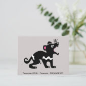 Marsupial - Tasmaanse DUIVEL - Aussie Wildlife Briefkaart (Staand voorkant)