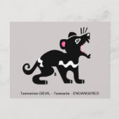 Marsupial - Tasmaanse DUIVEL - Aussie Wildlife Briefkaart (Voorkant)