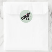 Marsupial - Tasmaanse DUIVEL - Bedreigd dier Ronde Sticker (Tas)