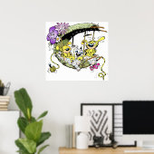 Marsupilami in nest with Familiy Poster (Thuiskantoor)