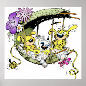 Marsupilami in nest with Familiy Poster (Voorkant)