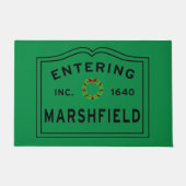 Marsveldmassachusetts kerst deurmat (Voorkant)