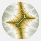 Mart - Fractal Ronde Sticker (Voorkant)