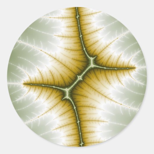 Mart - Fractal Ronde Sticker (Voorkant)