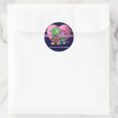 Marteenie Valentijnsticker Ronde Sticker (Tas)