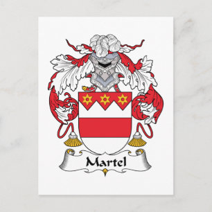 Martel Family Crest Briefkaart