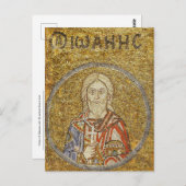 Martelaar van Sebaste John Byzantine Mozaïek Icon Briefkaart (Voorkant / Achterkant)