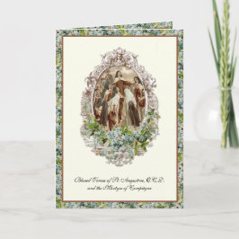 Martelaars van Compiègne Carmelites Religious Flor Kaart