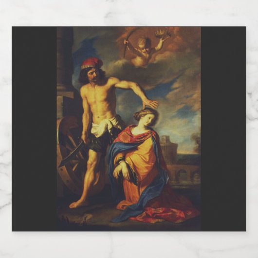 Martelaarschap van Sint-Catharina Bier Etiket (Enkel label)