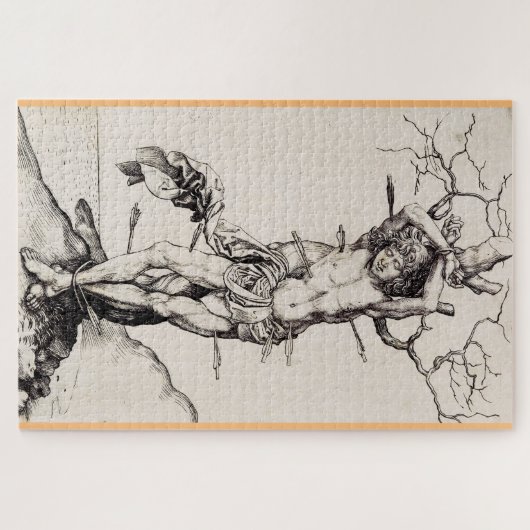 Martelaarschap van Sint Sebastiaan door Martin Sch Legpuzzel (Horizontaal)