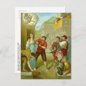 Martelaarschap van St. Agatha (M 003) Briefkaart # (Voorkant / Achterkant)