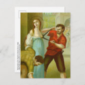 Martelaarschap van St. Agatha (M 003) Briefkaart # (Voorkant / Achterkant)