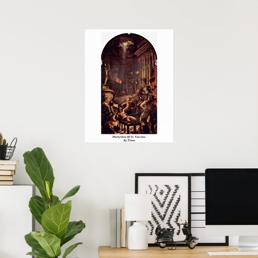 martelaarschap van St. Vavrinec door tiaan Poster (Thuiskantoor)