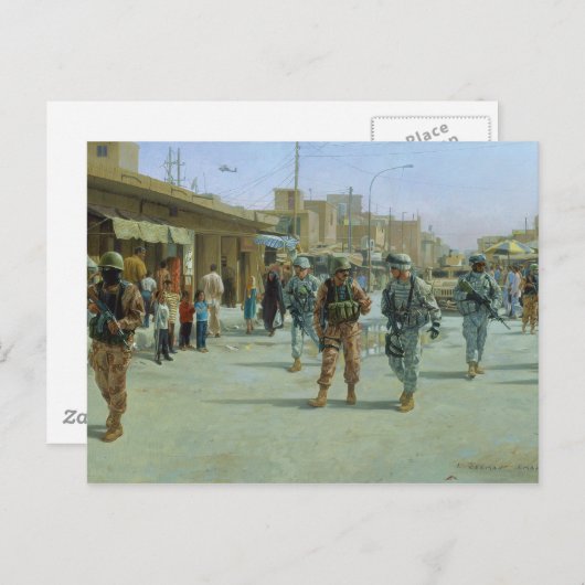 Martelarenmarkt door Larry Selman Briefkaart (Voorkant / Achterkant)