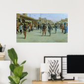 Martelarenmarkt door Larry Selman Poster (Thuiskantoor)