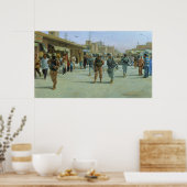 Martelarenmarkt door Larry Selman Poster (Keuken)