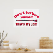 Martelen jezelf niet poster (Keuken)