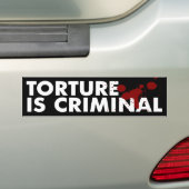 Marteling is een criminele Bumpersticker (Op auto)