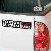 Marteling is een criminele Bumpersticker (Op Truck)