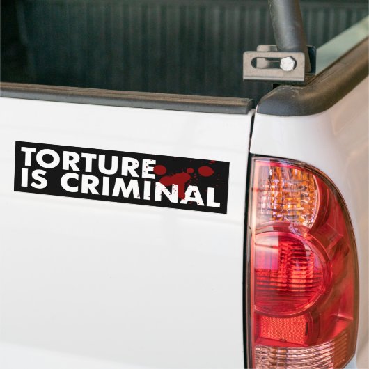 Marteling is een criminele Bumpersticker (Op Truck)