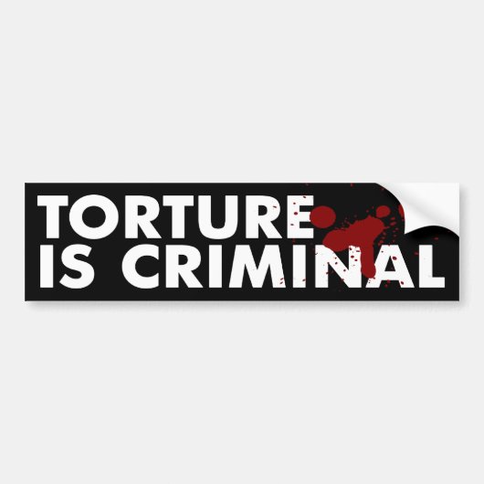 Marteling is een criminele Bumpersticker (Voorkant)