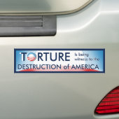 Marteling is vernietiging van Amerika Bumpersticker (Op auto)