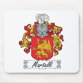 Martelli Family Crest Muismat (Voorkant)