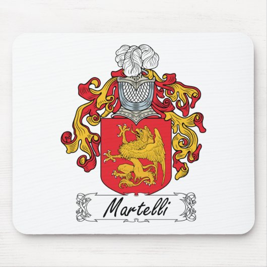 Martelli Family Crest Muismat (Voorkant)