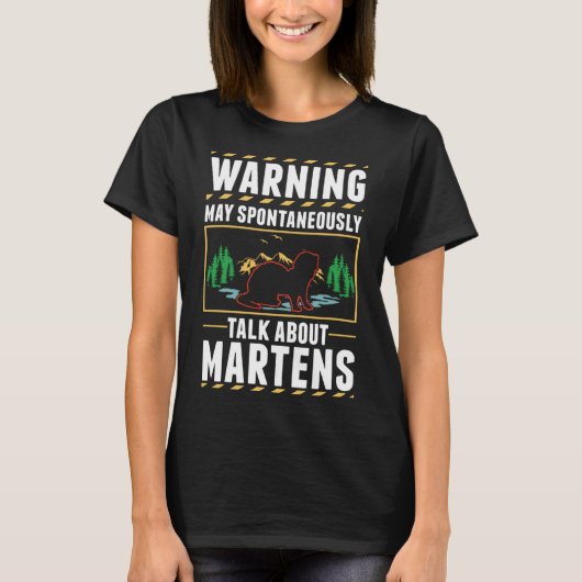 Marten Badger Pine Marten T-shirt (Voorkant)