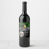 Marten Birthday Party fotoMonogram Wijn Etiket (Voorkant)