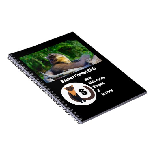 Marten Secret Forest Club Monogram Notitieboek (Rechterzijde)