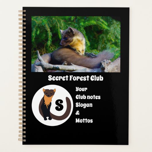 Marten Secret Forest Club Monogram Planner (Voorkant)