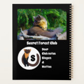 Marten Secret Forest Club Monogram Planner (Achterkant)