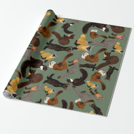 Marten species of the world cadeaupapier