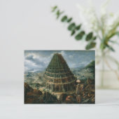 Marten van Valckenborch - De Toren van Babel Briefkaart (Staand voorkant)
