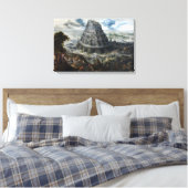 Marten van Valckenborch De toren van Babel Canvas Afdruk (Insitu (Slaapkamer))