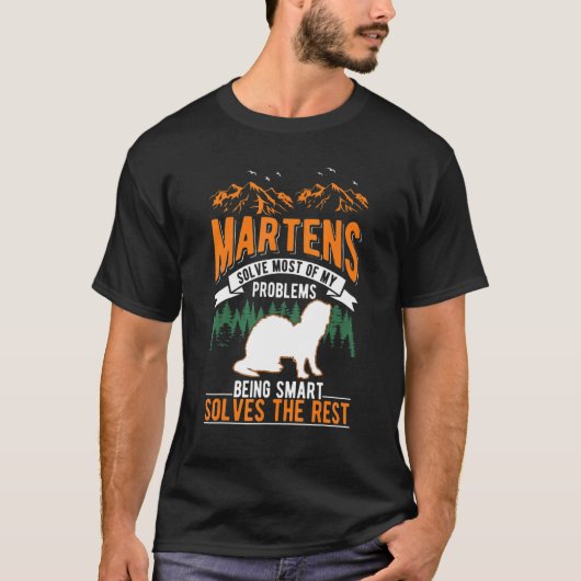 Martens lost de meeste problemen op van Marten T-shirt (Voorkant)