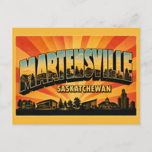 Martensville Saskatchewan Gezinsstad Briefkaart