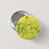 Marter van Sint-Sebastiaan Ronde Button 3,2 Cm (Voorkant /achterkant)