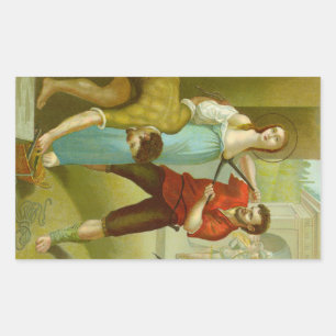 Marter van St. Agatha (M 003) Rechthoekige Sticker