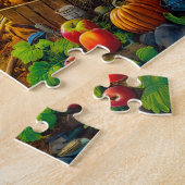 Marter verkent de oude schuur legpuzzel (Zijkant)