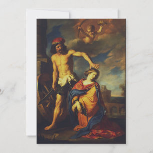 Marterdood van St. Catharina Sacred Fine Art Colle Feestdagenkaart