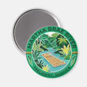 Martha Brae-rivier Jamaica Magneet (Voorkant / Achterkant)