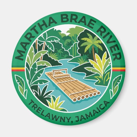 Martha Brae-rivier Jamaica Magneet (Voorkant)